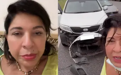 Roberta Miranda sofre acidente de carro e detalha estado de saúde: 